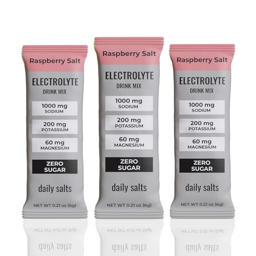 daily salts Electrolyte Drink Mix – Hydration Packets | Raspberry