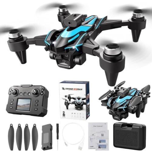 Image of Drones with Camera for Adults 4K, Brushless Motor Drone for Kids Beginners, FPV Foldable RC Code Drone with 2 Batteries, 45 Mins Long Flight Time, Beyond-Range Loss Alert Mode for Kids and Adults. A16