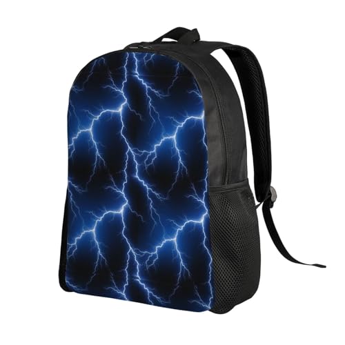 Camping Outdoor Backpack Big Capacity Rucksack Cool Lightning Dark Blue College Bookbag Men Women2