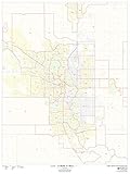 Calgary, Alberta Postal Code Forward Sortation Areas - 36' x 48' Paper Wall Map