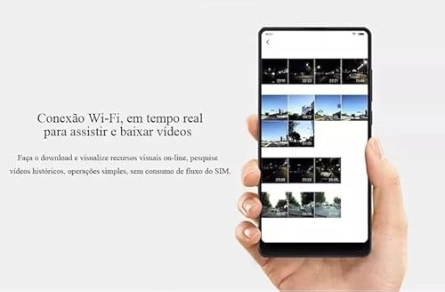 Vídeo carro 1080P 70mai 1S, Câmeras grande angular no painel 130 °, Câmera traço WiFi embutida, Grav