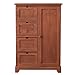 Rebecca Mobili Mueble Cajonera Multiuso 4 Cajones 1 Puerta Madera Marrón Design Retro Rustico Baño Cocina Mueble Hogar - 80 x 55 x 30 cm (A x AN x FON) - Art. RE6192