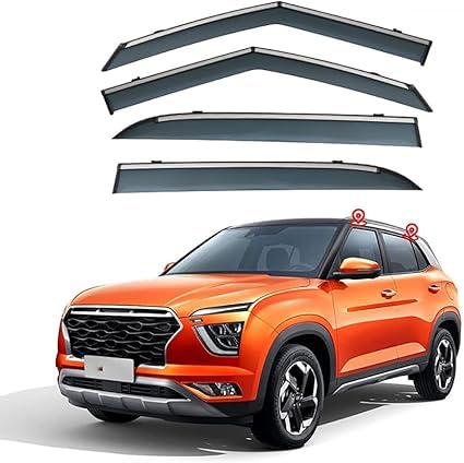 Reagar Deflectores de coche para Hyundai Creta IX25 SU2 2020, cortavientos, antilluvia Deflectores de aire para coche, accesorios de visera de coche