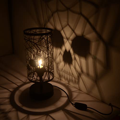 Totenkopf Tischlampe - Touch Dimmbar - Gothic Dekoration - Totenkopf Dekoration - Gothic Lampe - Gothic Zimmer Dekoration - Skelett Lampe - Gothic Home Dekoration - Goth Skull Lampe - Goth Decor Home Cover