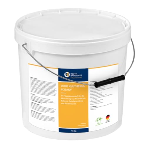 Flüssigkunststoff 1K KLUTHEROL Easy Abdichtung - 4KG zur Abdichtung von Flachdächer, Balkone, Detailanschlüsse und Bauelemente