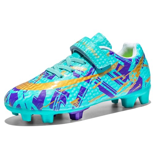Soccer Cleats for Kids Boys Girls Indoor Football Firm Ground Turf Training Shoes for Youth