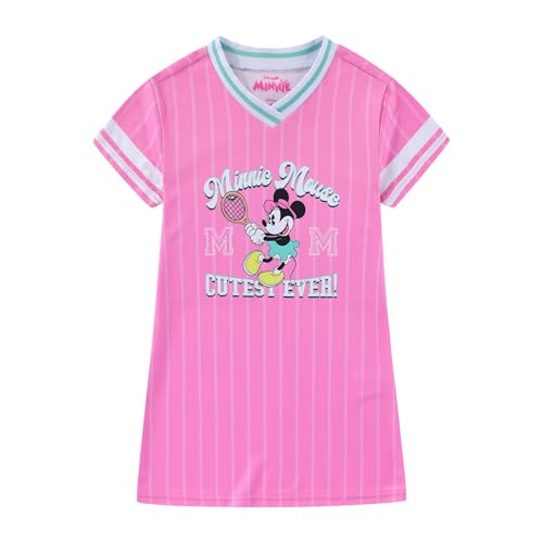 Disney Minnie Mouse Girls Jersey Dress for Toddler and Big Kids Pink