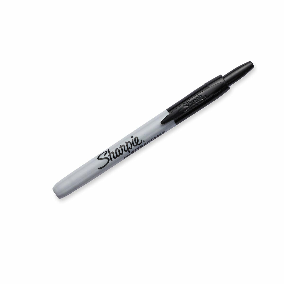 Sharpie Pennarello indelebile con punta retrattile | punta fine | nero | 21 pezzi