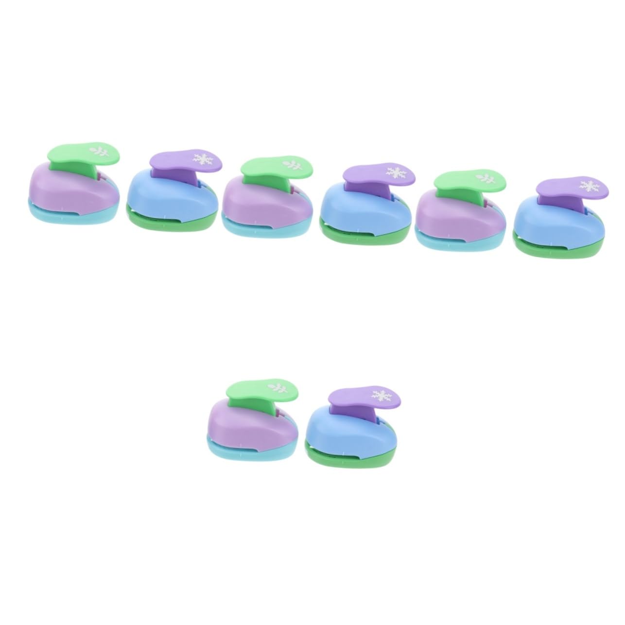 Gadpiparty 4 Set Fustellatrice Carta Diy Puncher Per Scrapbooking E Strumento Per Creazioni Casuale 2 Pezzi*4