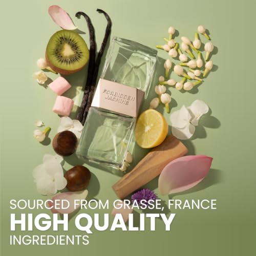 Image of Forbidden Jasmine Long-Lasting, Extrait De Parfum I Dual-Chamber with 2 scents I Premium Fragrance with Floral White Jasmine Notes I Unisex EDP from France I Gift for Man & Woman, 50ml