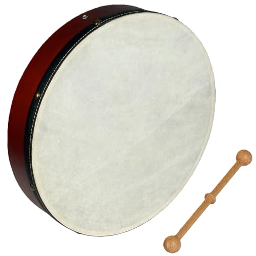 HighLight 12' Bodhran Drum Handcrafted Irish Instrument Goatskin Drumhead