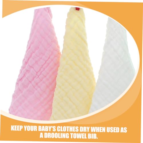 4pcs Washcloths Cotton Absorbent Saliva Towels for Newborns Soft and Gentle Burp Cloths for Bathing and Drooling2