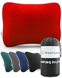 Top 20 Best Travel Pillow Reddit 2022 Review 34 DREAMCARE Camping Pillow, Memory Foam Travel Pillow, Camping Accessories - Small Pillow Camping Essentials Camping Pillows for Sleeping, Backpacking Pillow, Travel Pillows for Sleeping (Small,Red)