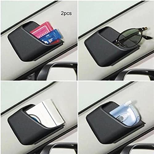 Creatieve auto auto opslag auto bril doos mobiele telefoon opbergdoos 2 stuks, zwart - Image 5