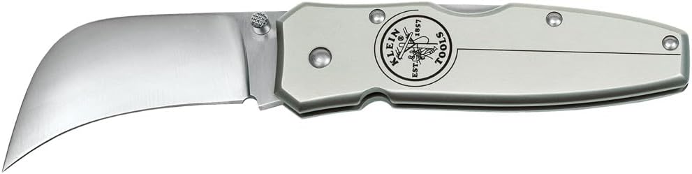 Klein Tools 44006 Lockback Knife 2-5/8-Inch Hawkbill Blade, Aluminum Handle