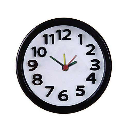 Lumumi Cute Portable Alarm Clock, Travel Quartz Beep Alarm Clock-Good Choice for Decoration, Perfect as Special Present (Black)
