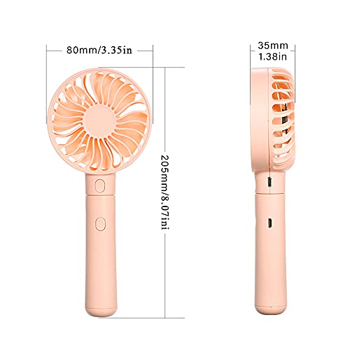 Splenssy Draagbare mini-handheld ventilator 2000 mA powerbank 3 snelheidsinstellingen voor reizen, kamperen en outdoor… - Image 5