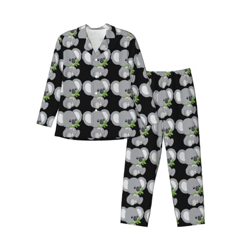 Pyjama homme koala boutonné pour éviter les irritations et dormir au chaud