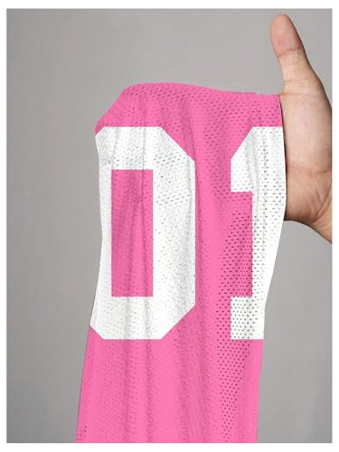 Image of RoseSeek Women's Jersey Shirts Number Graphic V Neck Football T Shirts Tops