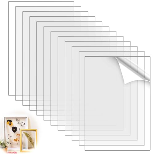 TXXATX 10 Pièces Plaque Transparent 18x13cm 2mm Plaque Transparent Plaque Acrylique pour Cadre Photo Peinture Exposition de Projet DIY Horaires