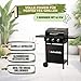 ACTIVA Gasgrill Cabrio I Premium Gasgrill inkl. wetterfester Abdeckhaube, 3 Brenner je 2,7 kW, Thermometer, verchromter Grillrost I Kompakter BBQ Gasgrill für Balkon & Garten