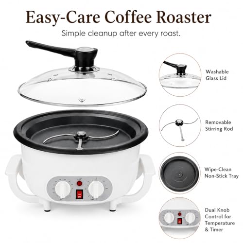 Upgrade Coffee Roaster Machine 1200W