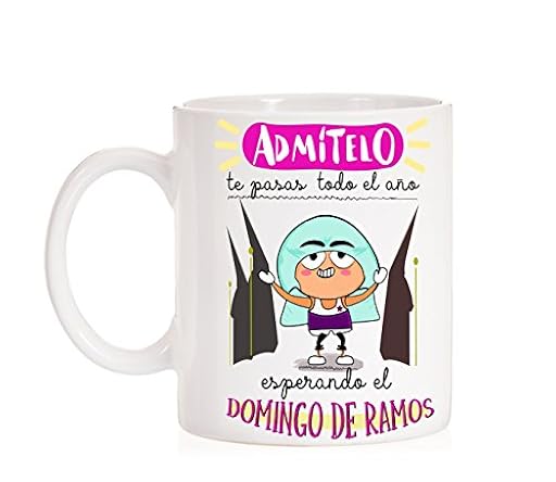 MardeTé Taza Admítelo te pasas Todo el año Esperando el Domingo de Ramos. Taza Semana Santa para nazarenos, costaleros | Ya disponible en tu tienda friki favorita! En mundofriki.es! MardeTé Taza Admítelo te pasas Todo el año Esperando el Domingo de Ramos. Taza Semana Santa para nazarenos, costaleros | Ya disponible en tu tienda friki favorita! En mundofriki.es!