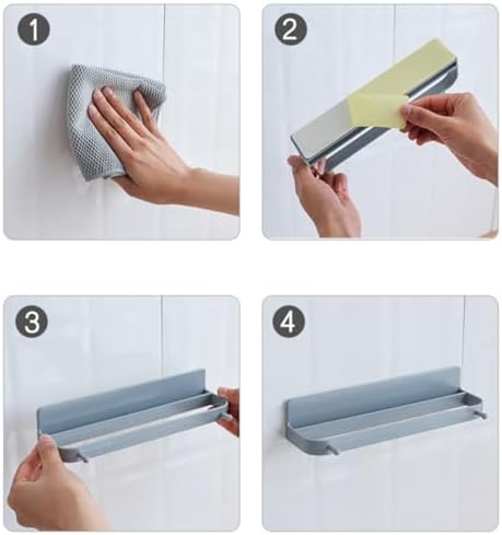 5-Piece Wall-Mounted Slippers Rack - No Drill Storage Organizer with Easy Install Hooks for Bathroom, Entryway & Closet - Stylish Grey Shoe Holder for Space-Saving Solutions