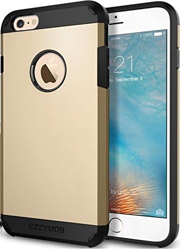 EZZYMOB iPhone 6 case and iPhone 6 plus case cover, Heavy duty Hybrid Armor Case, Dual Layer Shockproof TPU Rubber and Polycarbonate case for apple iPhone 6/6s and apple iPhone 6 Plus.