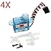 Produktbild BliliDIY 4X 3,7 G Micro Analog Servo Gh-S37A Für Rc Flugzeug Hubschrauber