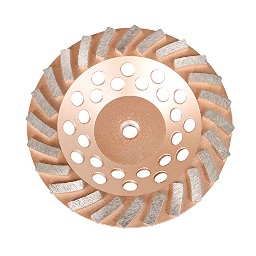 Kimllier KM-1681579-557586-LR 7 Inch Concrete Grinding Wheels 24 Turbo Diamond Segments 5/8 Inch -11 Arbor Diamond Grinding Wheel Fit thumb #1