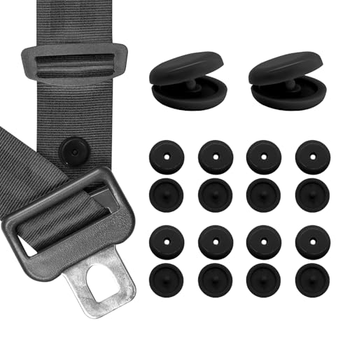 FSTURIOS 10 Sets Seat Belt Button Stop, Snap-on Seatbelt Stopper