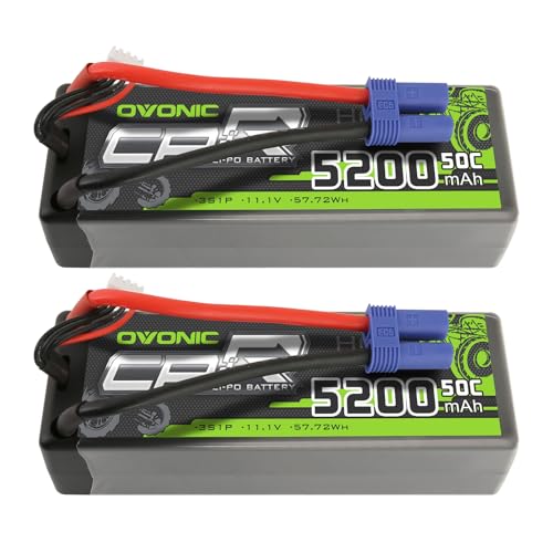 OVONIC 3S 5200mAh 50C Lipo Battery with EC5 for RC Cars