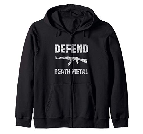Defend Death Metal Atheist Black Satan Grindcore Lucifer 666 Sudadera con Capucha