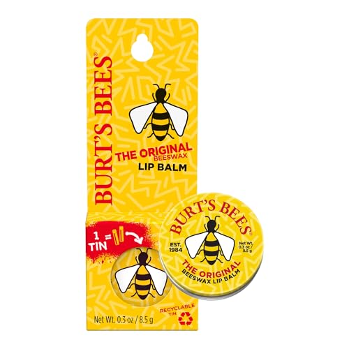 Burts Bees Original Beeswax Lip Balm Tin 0.3 oz