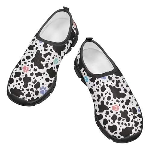Animal Print Running Shoes for Kids Breathable Sneakers Lace-Less Walking Shoes for Boys and Girls Casual Children's Footwear