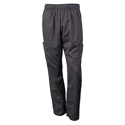 Chef Code Chef Pants, Houndstooth Charcoal, Medium #TOP15