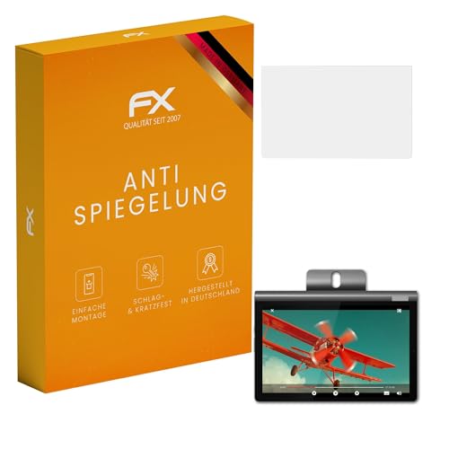 atFoliX Película Protectora compatible con Lenovo Yoga Smart Tab 10 Lámina Protectora de Pantalla, antirreflejos y amortiguadores FX Protector Película (2X)