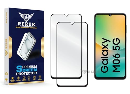 Image of Gorilla Tempered Glass Screen Protector Compatible with Samsung Galaxy M06 5G [Pack of 2] | Edge-to-Edge, Bubble-Free, Case Friendly, Easy Installation Kit