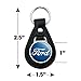 GRAPHICS & MORE Black Leather Ford Classic Script Logo Keychain