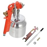 KOMBIUDA Praktische Pneumatische Farbspritzpistole Einstellbarer Farbfluss Leichter Airbrush Sprayer für Auto Möbel Boote Metalllackierung und Oberflächenreparatur