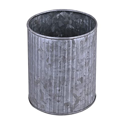 Kitchen Utensil Holder - Galvanized Utensil Crock For Countertop - Vintage Farmhouse Home Kitchen Decor - Classical Utensil Holders Organizers Caddy For Utensils - Non Slip Base Utensil Caddy (Raw) #TOP3