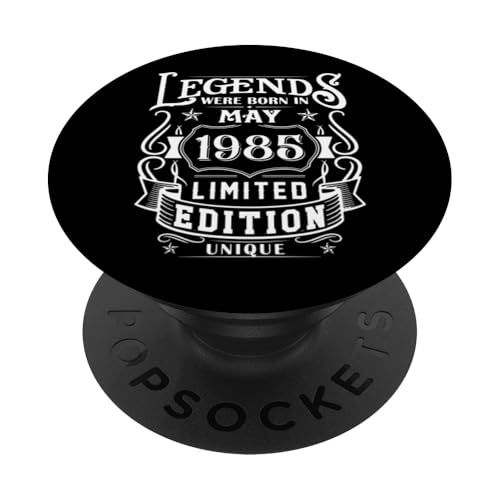 Cumpleaños Mayo 1985 Edición Limitada Regalo Legend May PopSockets PopGrip Intercambiable