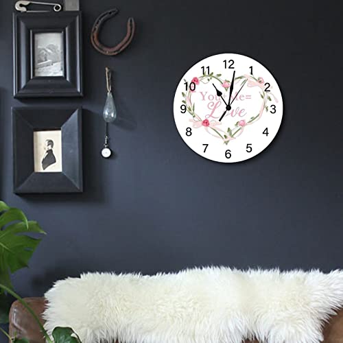 Horloge murale rustique campagnard avec citation pour décoration maison - 5