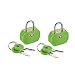 Lewis N. Clark TSA Mini Padlock 2 Pack, Green