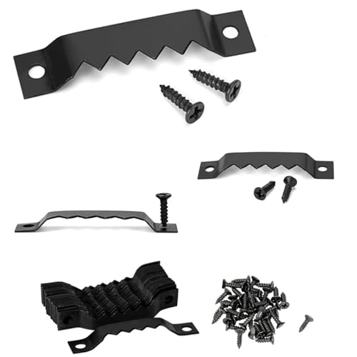 50 ganci seghettati a dente di sega per quadri, pittura a olio e specchio, per la decorazione della casa