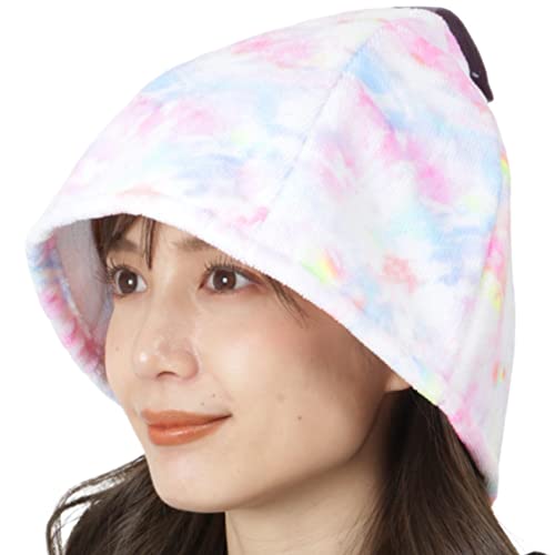 PONTAPES(ポンタペス) サウナハット 全20色 2サイズ タオル生地 丸洗い可能 メンズ レディース PPOH-555 タイダイピンク MLのぼせ防止 テントサウナ 外気浴 男女兼用 サウナグッズ 大きめ