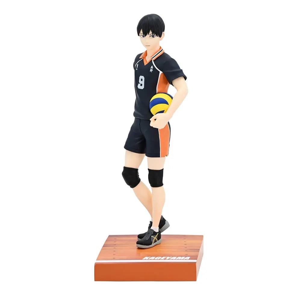 Anime Haikyuu Figurines  Shoyo Hinata & Tobio Kageyama PVC Collectible Figures | Sitting & Action Pose 11-26cm | Manga & Volleyball Fans Room Decor for Haikyuu Fans (Tobio Kageyama Standing)