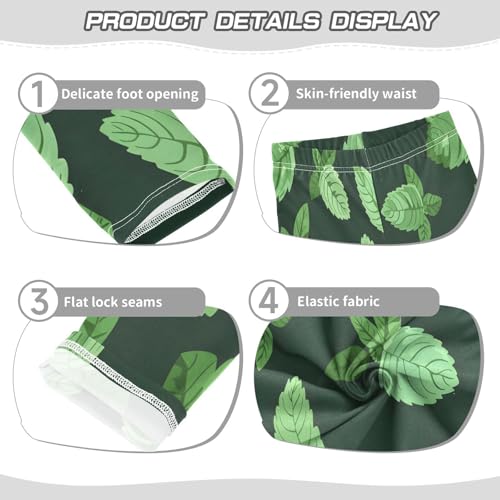 Bolaz Toddler Girls Leggings Printed Yoga Pants Leggings Mint for Kids3