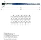 Da Vinci 394 Serie Flacher Pinsel, synthetische Fasern, blau matt,Set 5 pcs,NO. 2, 4, 6, 8,10